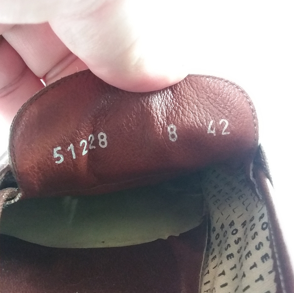 Fratelli Rossetti Estate Loafers Dress Shoe Apron Toe Brown Leather Italy Made - Picture 12 of 12